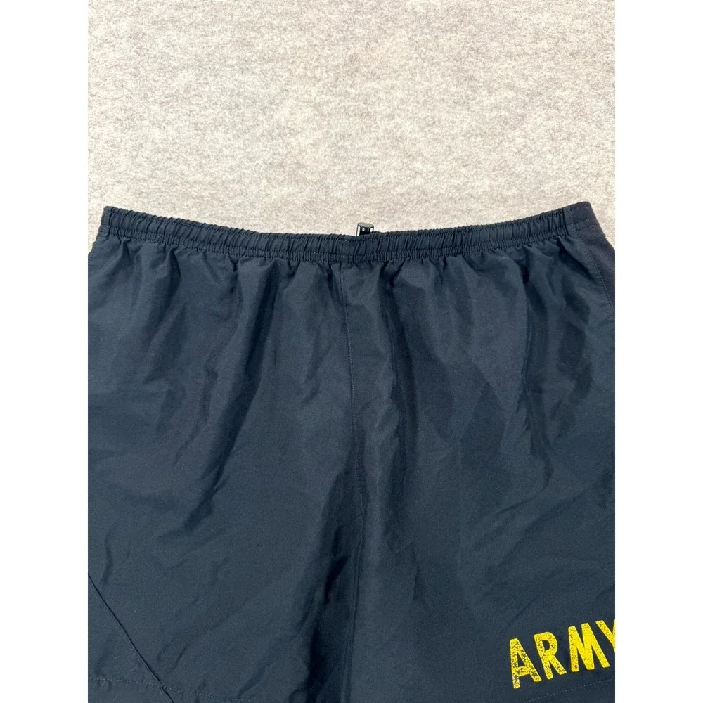 Army Uniform Trunks Shorts Men M Black Physical Fitness Drawstring Logo Training